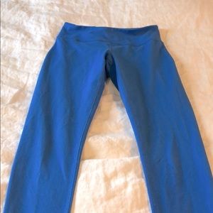 Blue yoga pants